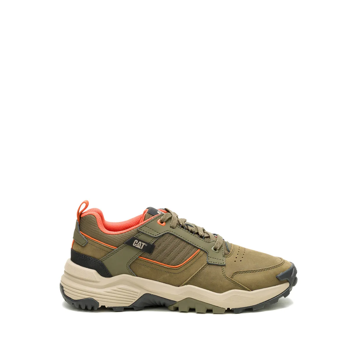 CAT - Zapatilla Cuero Hombre Grapple Leather Oliva CAT