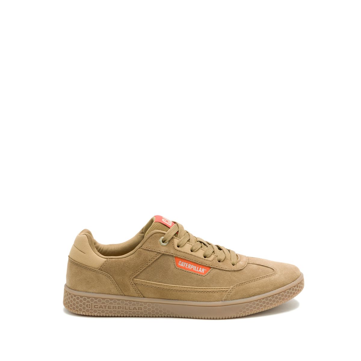 CAT - Zapatilla Cuero Hombre Pause Retro T-Toe Café Claro CAT