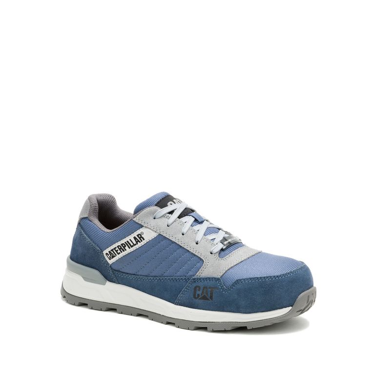 Zapatilla Cuero Mujer Venward Ct Azul