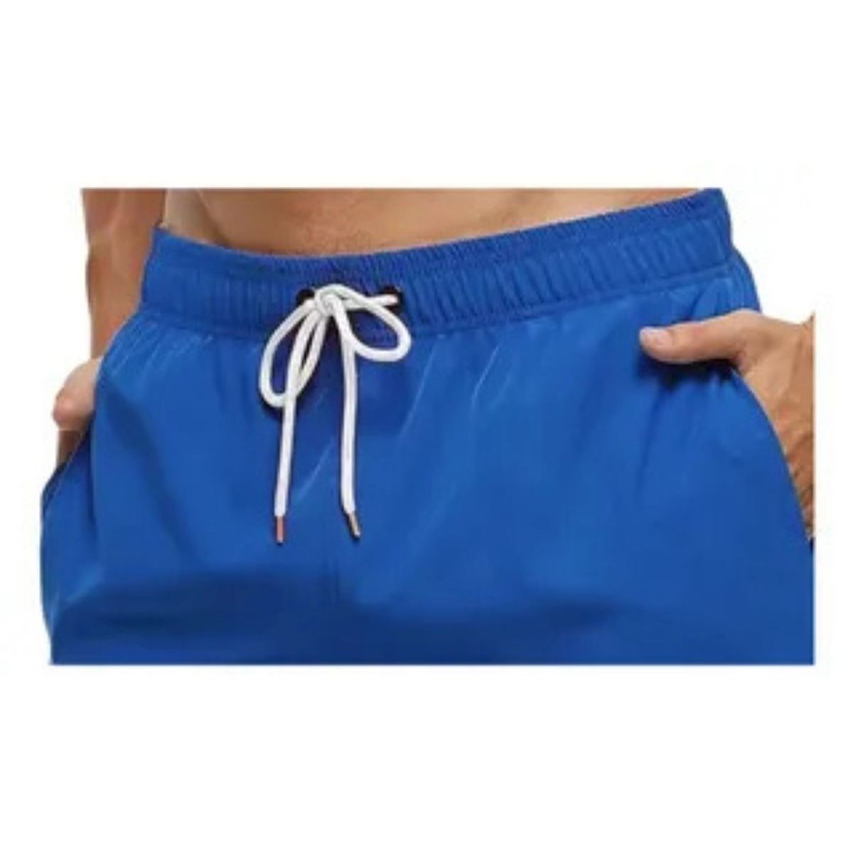 LOOK SHOP - Traje De Baño Hombre Forro Malla. Short Playa. Colores Lisos 006