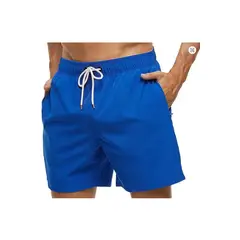 LOOK SHOP - Traje De Baño Hombre Forro Malla. Short Playa. Colores Lisos 006