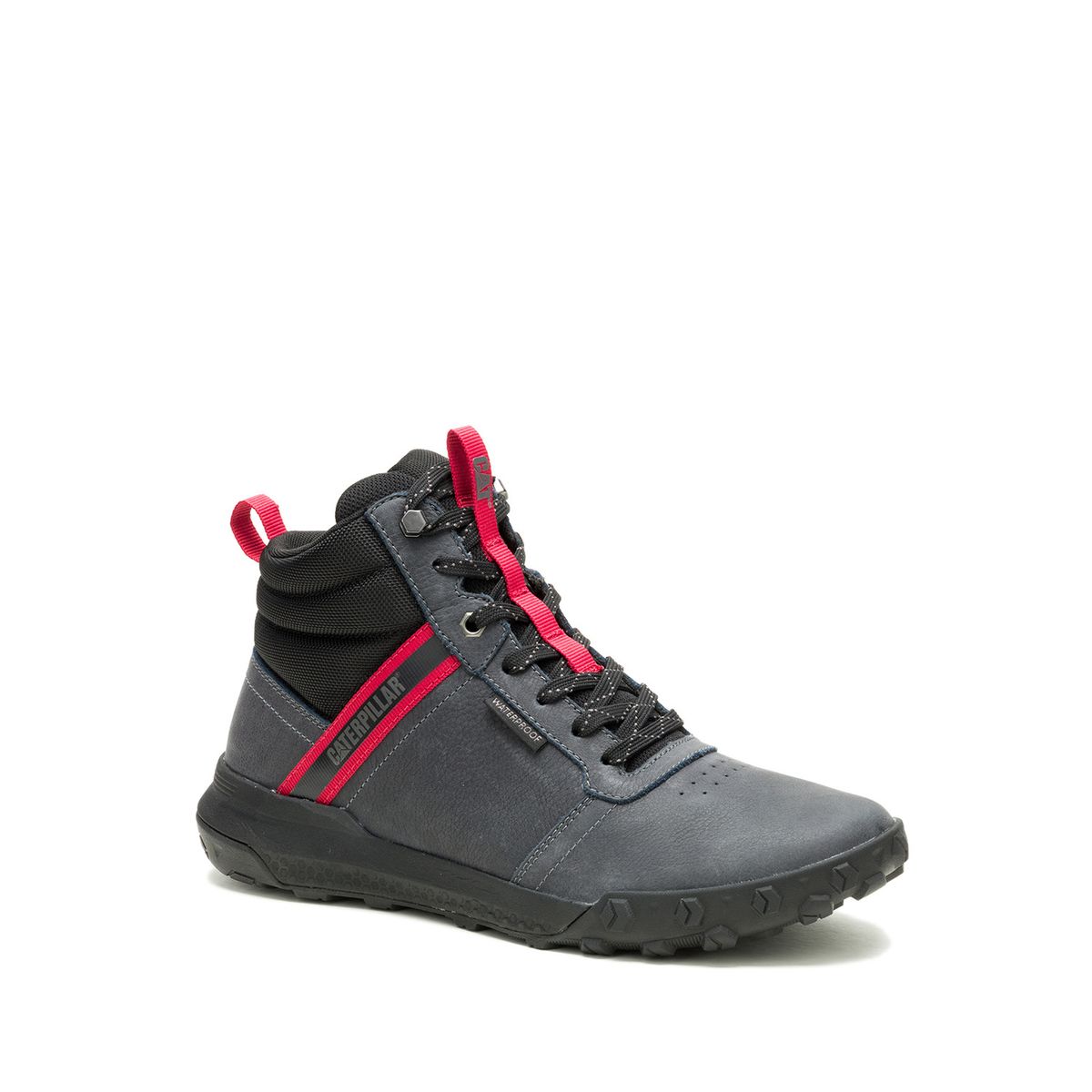 CAT - Zapatilla C/Caña Cuero Hombre Hex Ready Mid Wp Gris CAT