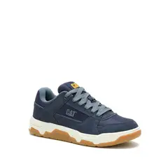 CAT - Zapatilla C/Caña Cuero Hombre Theorem Mid Azul