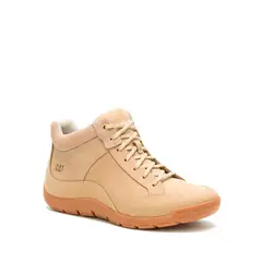CAT - Zapatilla C/Caña Cuero Mujer Versy Mid Café Claro