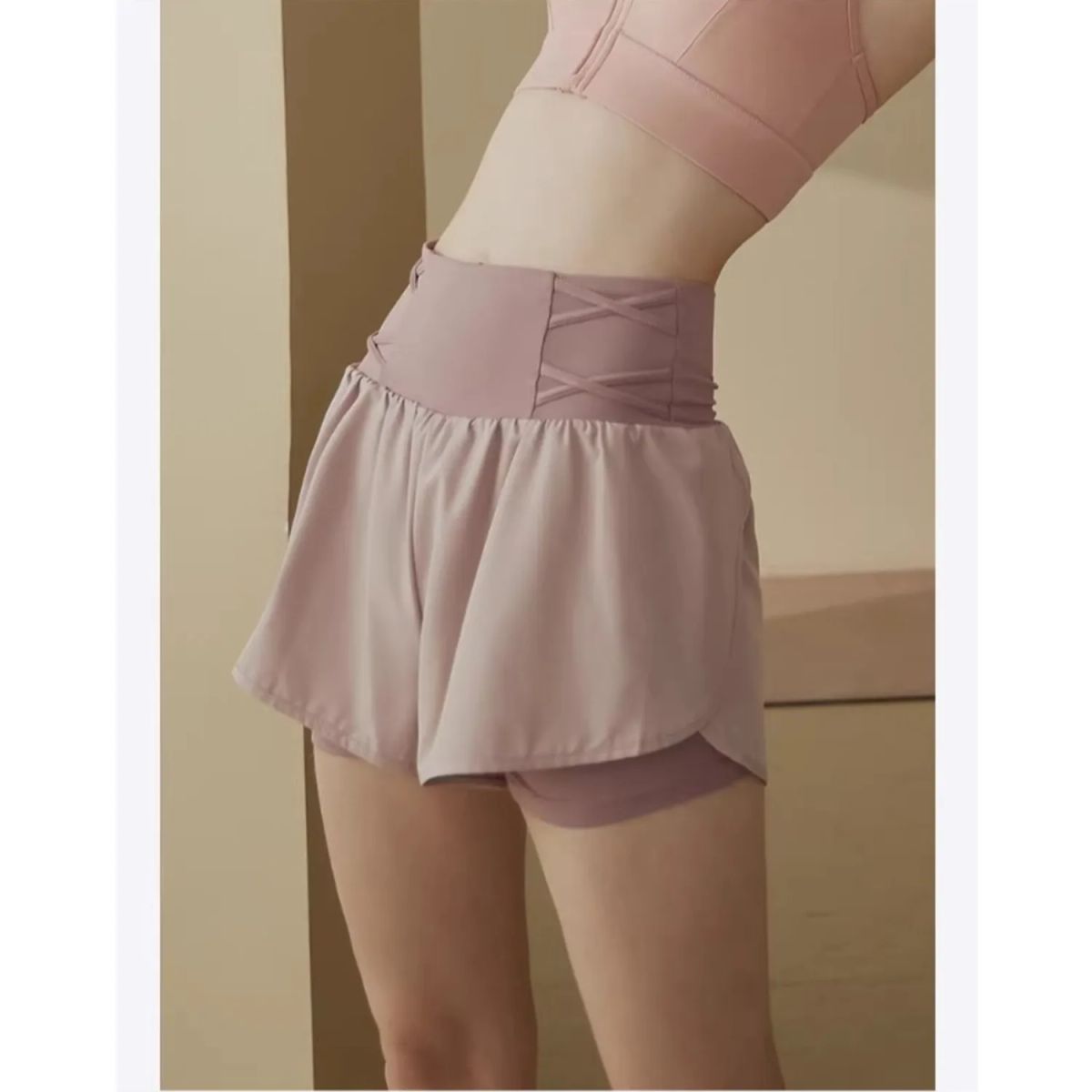 TIOZONEY - Pantalones cortos para mujer - Rosado