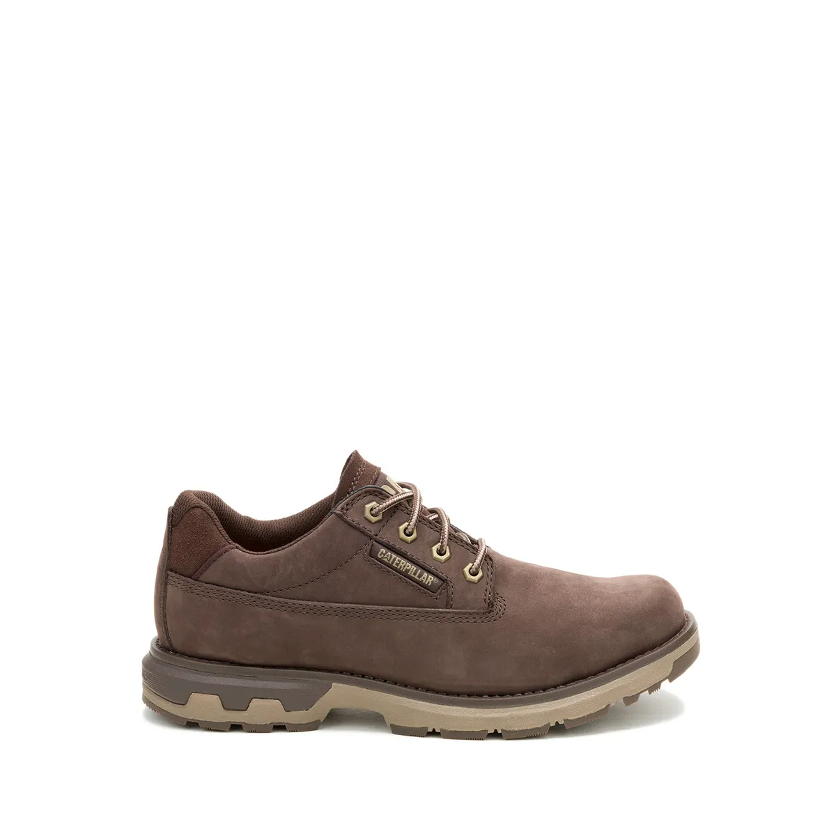 CAT - Zapato Cuero Hombre Pursue Lo Café CAT