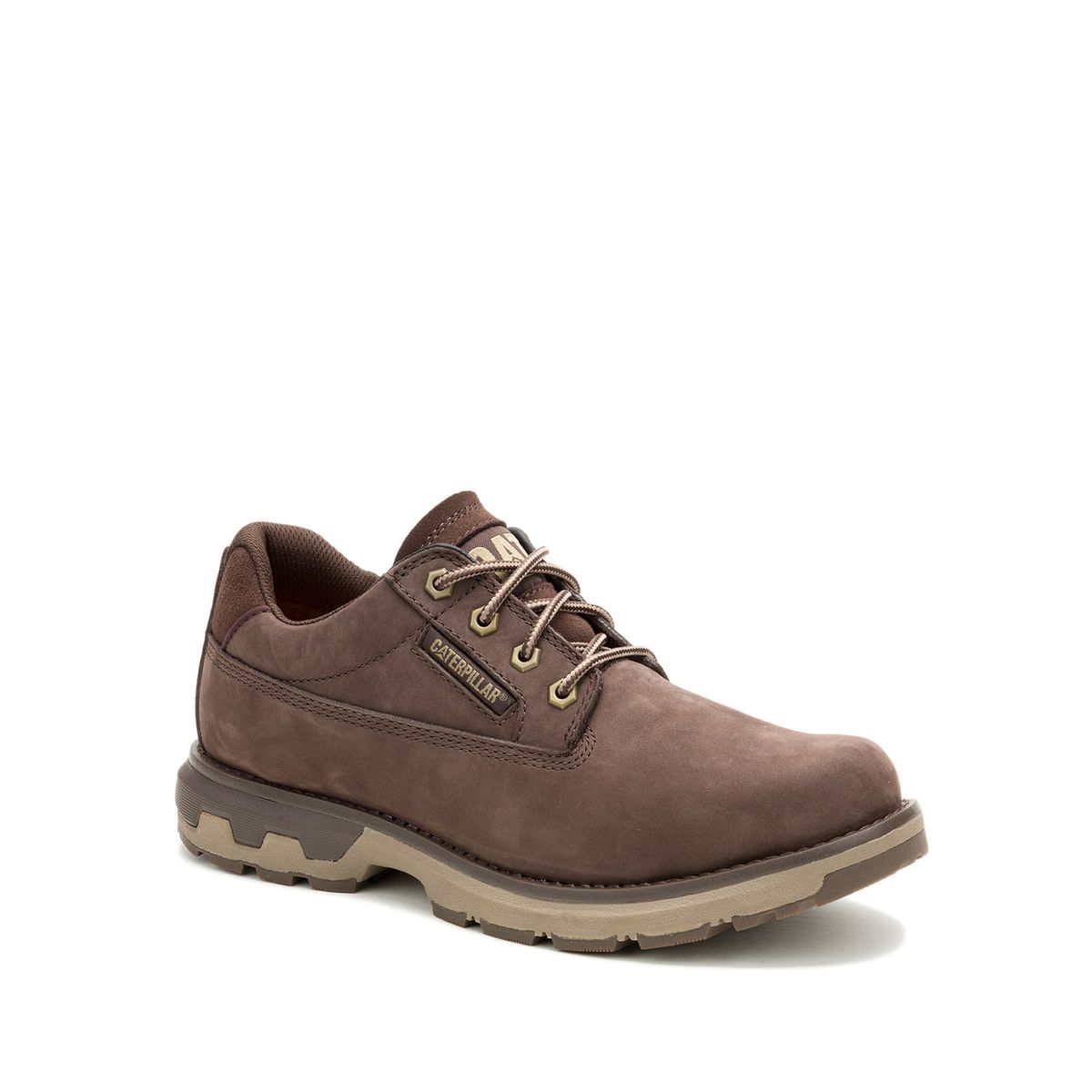 CAT - Zapato Cuero Hombre Pursue Lo Café CAT