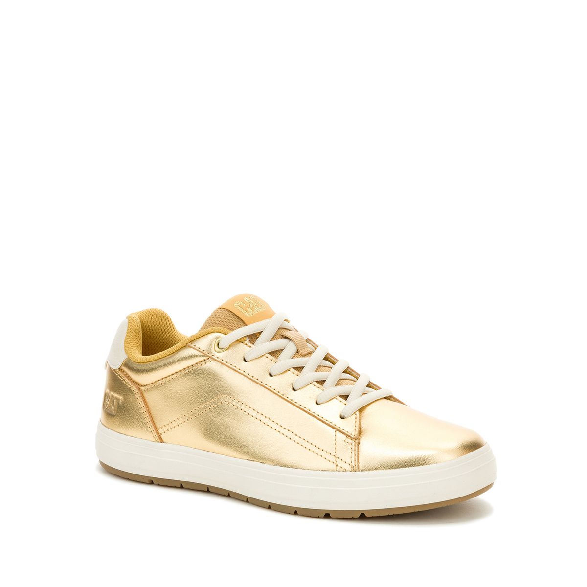 CAT - Zapatilla Cuero Mujer Imply Dorado CAT