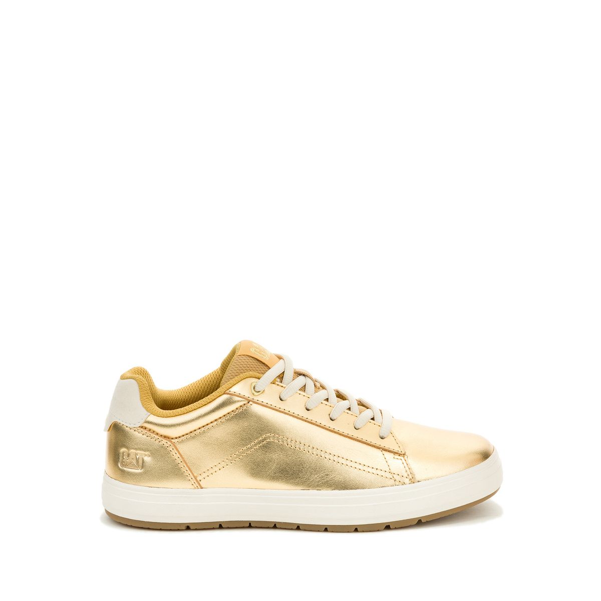 CAT - Zapatilla Cuero Mujer Imply Dorado CAT