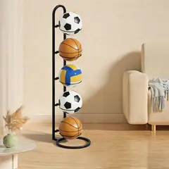 MOONCORE - Estante De Almacenamiento De Metal Pelota De 5niveles Negro