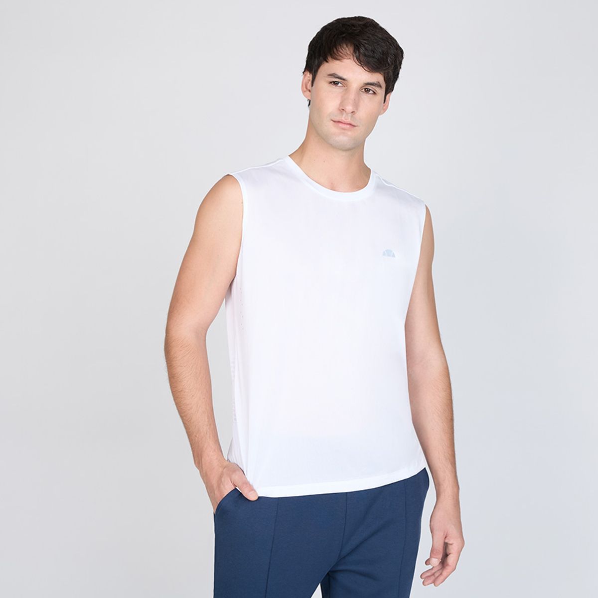 ELLESSE - POLERA HOMBRE ELLESSE RENZO BLANCO