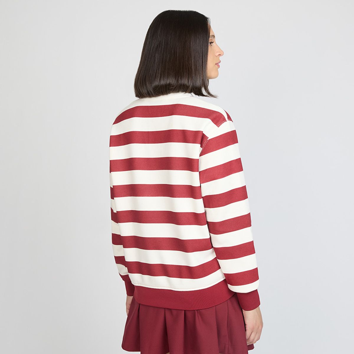 ELLESSE - POLERON MUJER ELLESSE GUADALUPE RAYAS/ROJO