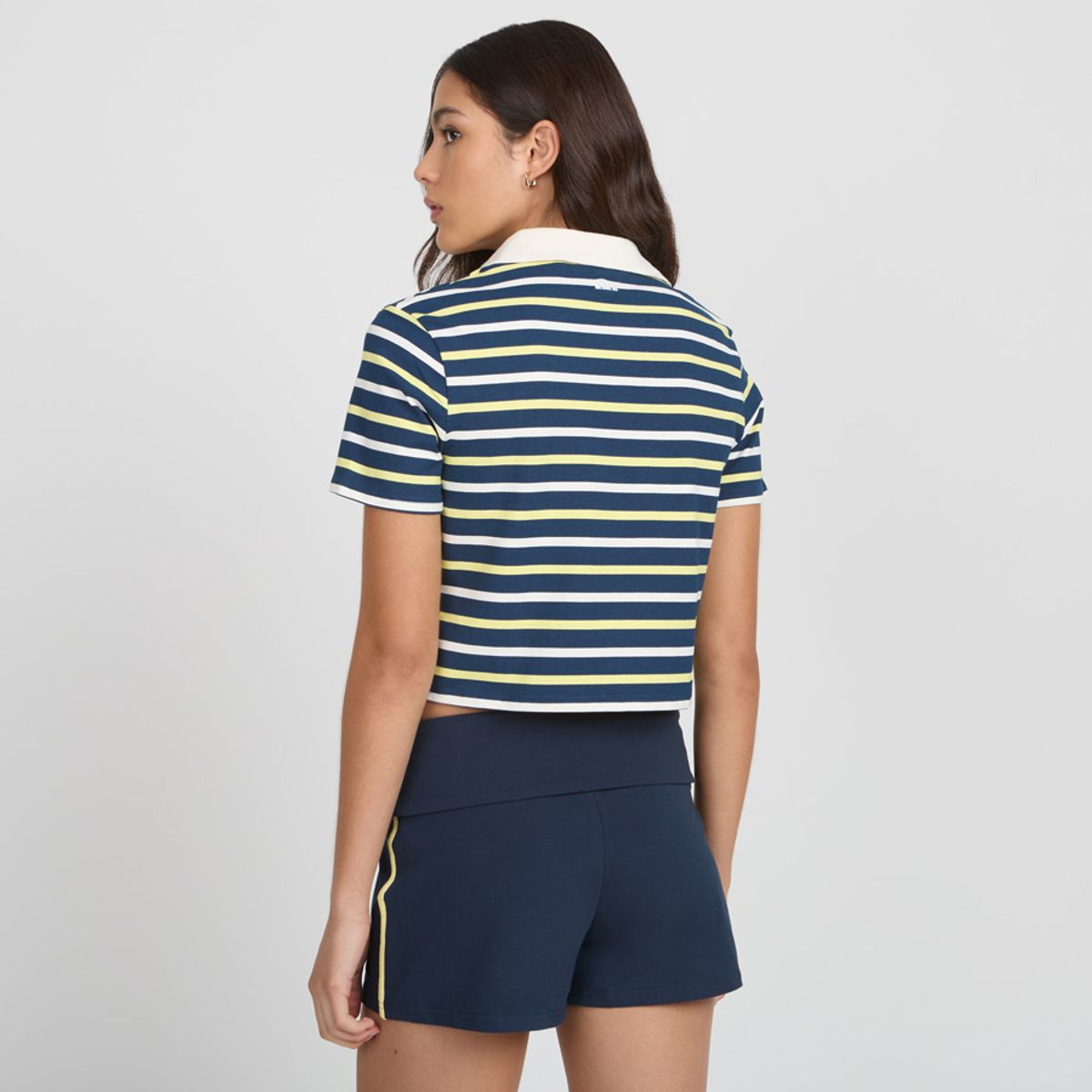 ELLESSE - POLERA MUJER ELLESSE GOLDIE RAYAS/AMARILLO