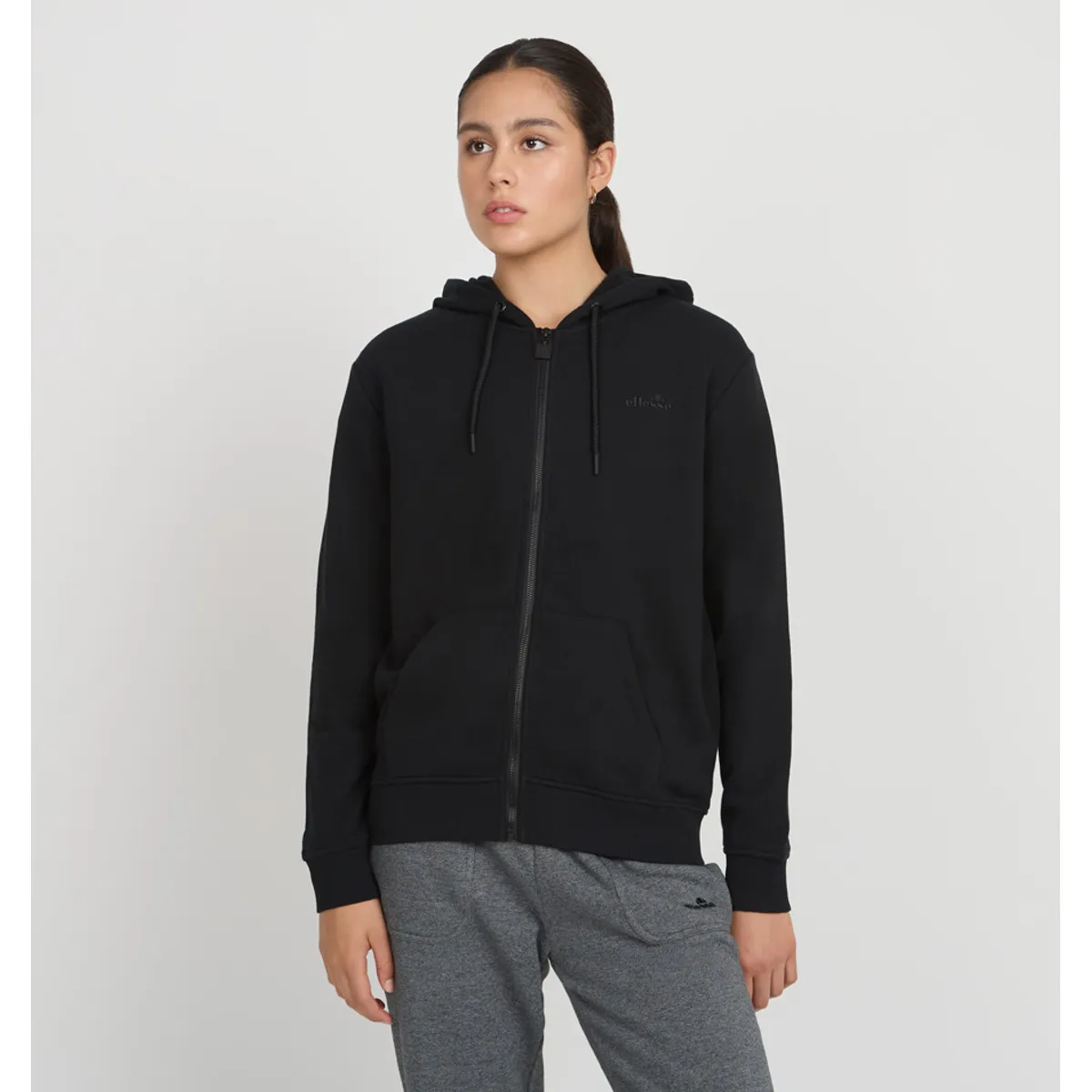 ELLESSE - POLERON MUJER ELLESSE CELESTE NEGRO