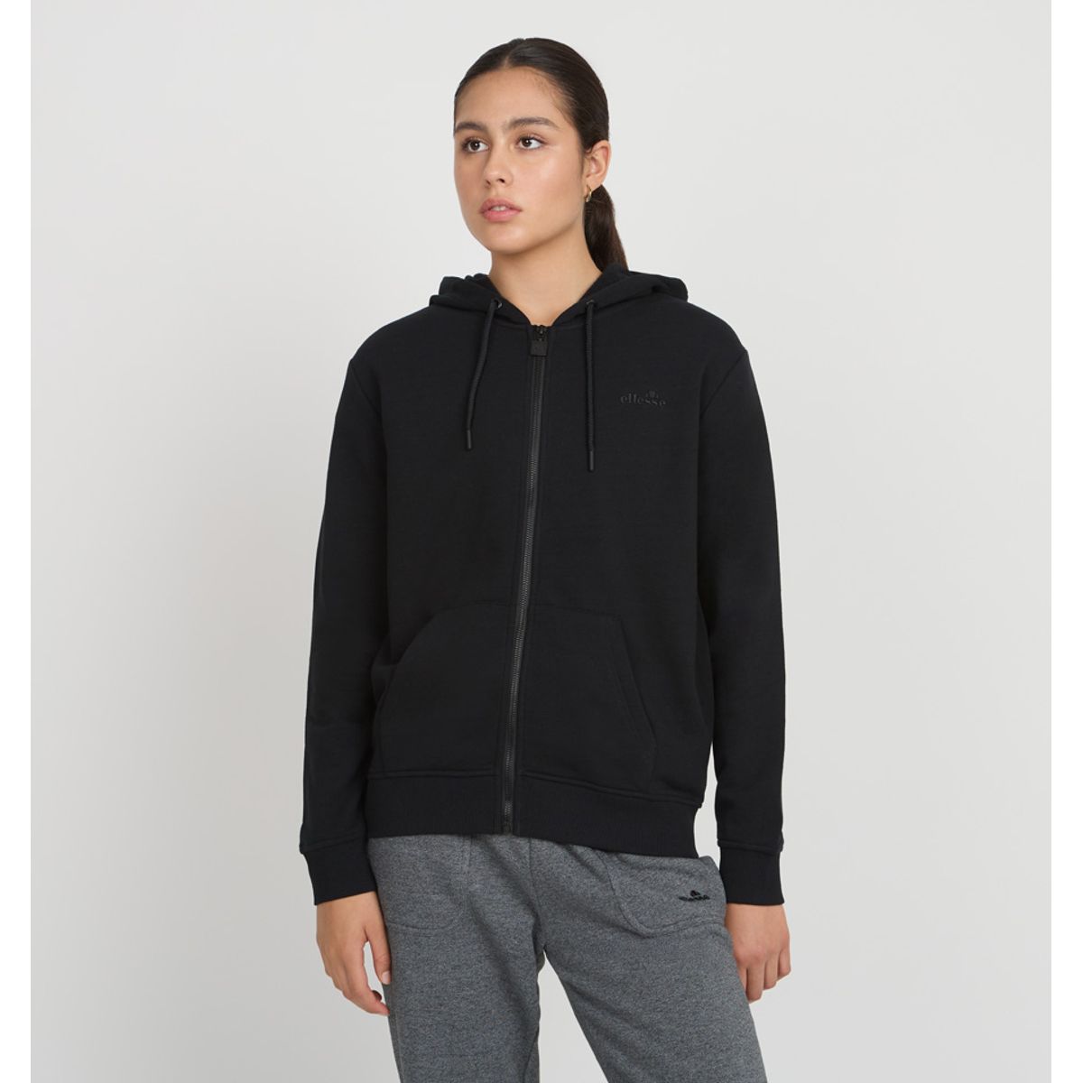 ELLESSE - POLERON MUJER ELLESSE CELESTE NEGRO