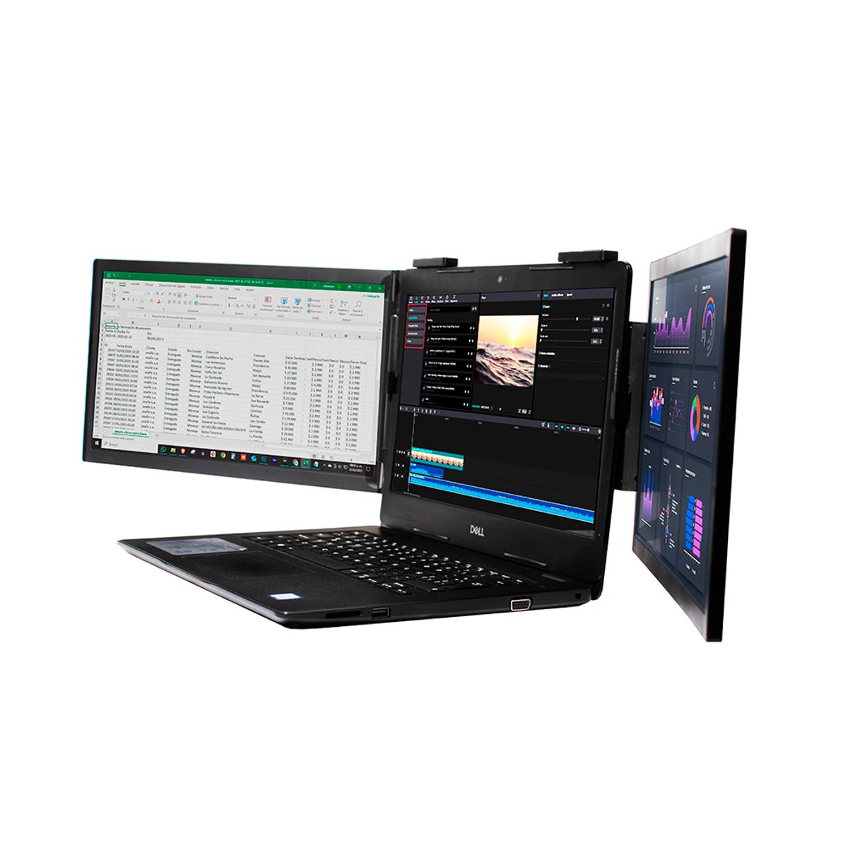 CLIO - Monitor Portátil Clio Doble Pantalla De 14 a 17 Pulgadas