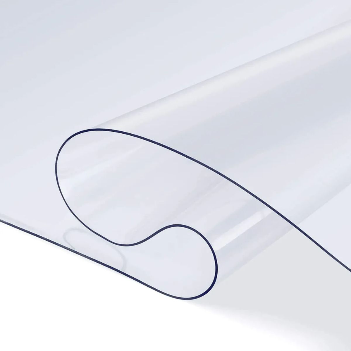 OKAY - Mantel Transparente Premium 1mm Grueso Protector 90x183cm Blanco Mantel