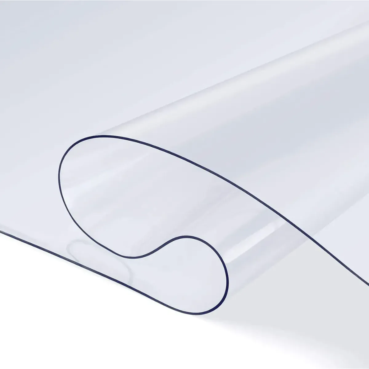OKAY - Mantel Transparente Premium 1mm Grueso Protector 90x183cm Blanco Mantel