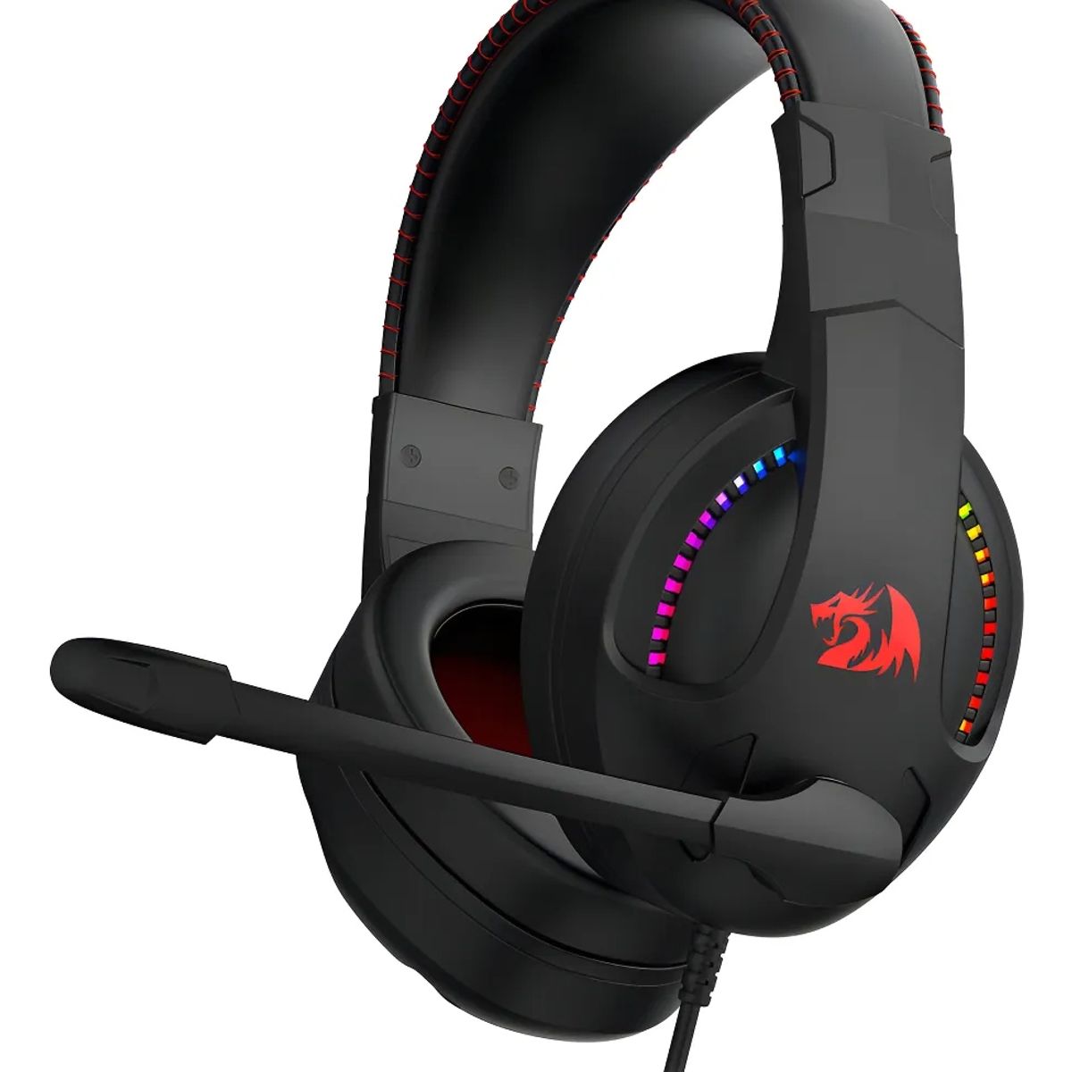 REDDRAGON - Audífonos Gamer Redragon Cronus H211W RGB con Micrófono – Blanco, Conexión 3.5 mm + USB