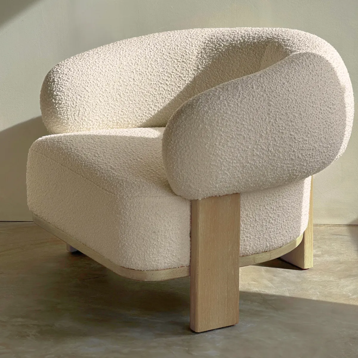 SANTU HOME & DECO - Sofá Poltrona Sessel Sherpa Crema