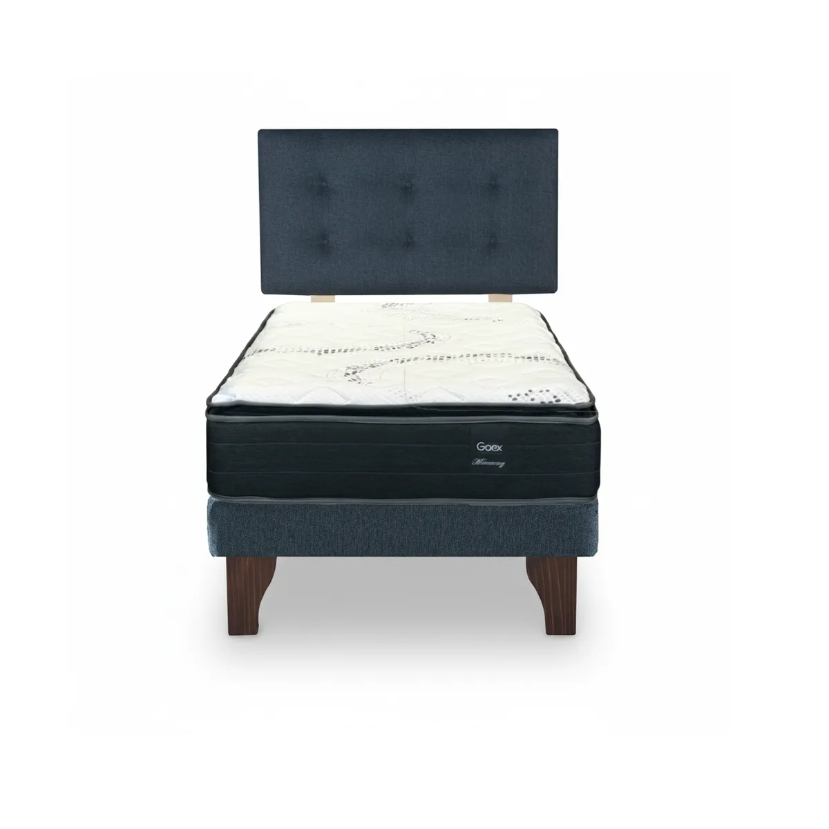 GAEX - Cama Europea 1 Plaza 200 Plus Respaldo Berna