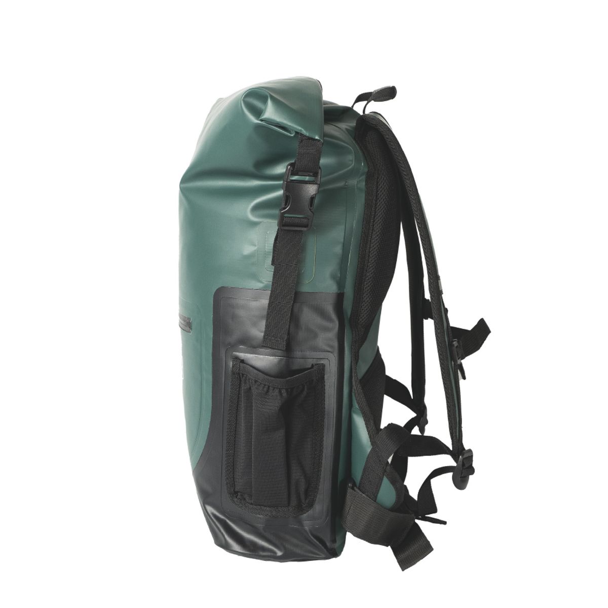 DRYSAFE - Mochila Impermeable Outdoor Baker 25 Lts Trekking c/porta Laptop Verde Petroleo Drysafe