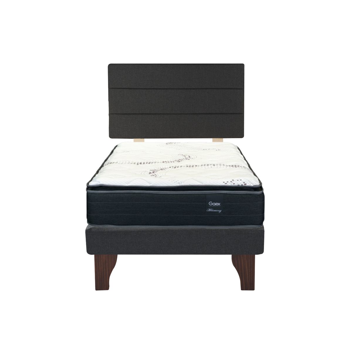 GAEX - Cama Europea 1 Plaza 200 Plus Respaldo Atacama
