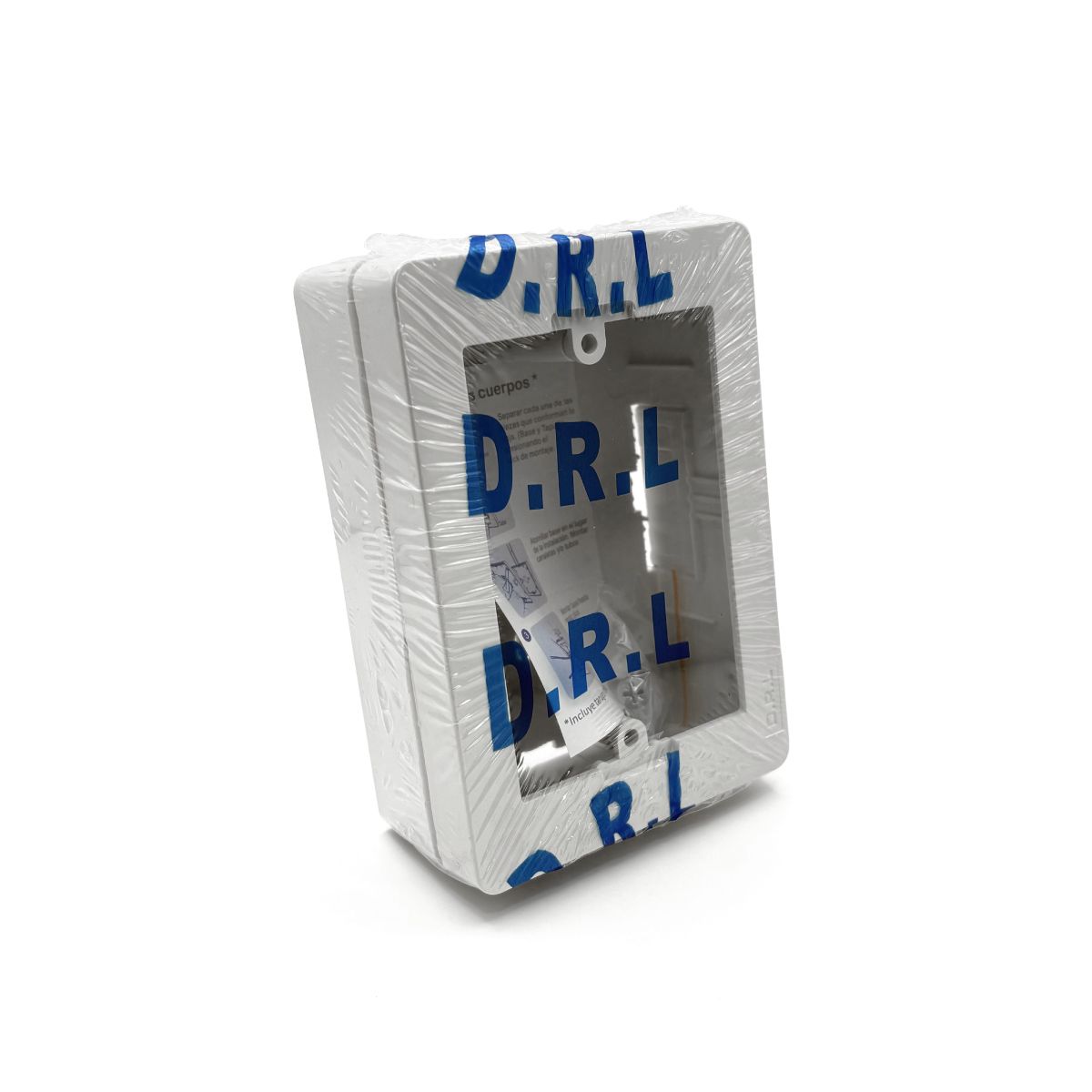 DRL LIGHTING - Pack 250 Caja Chuqui Sobrepuesta Pvc Ctornillos Certificada Blanco