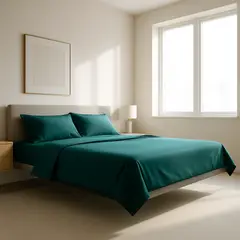 ARMONIA - Sábanas Verde Algodón 800 Hilos para Cama 25 Plazas