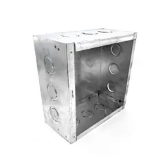DRL LIGHTING - Pack 2 Caja Estanca Metálica Pre-galva Csello 200x200x100mm Galvanizada