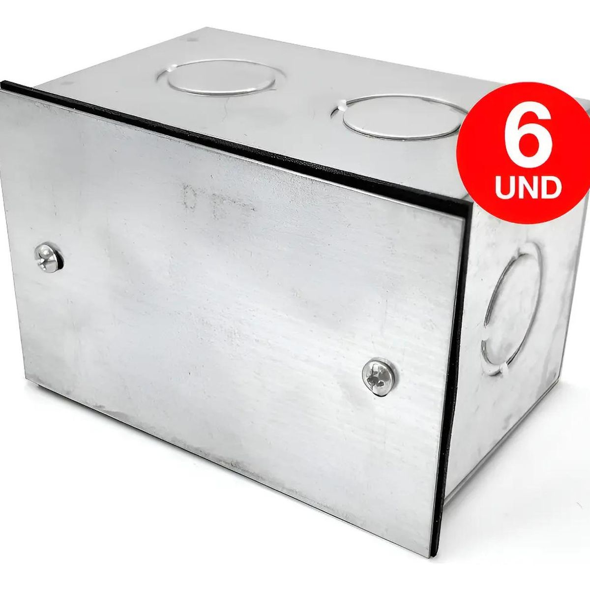 DRL - Pack 6 Caja Estanca Metálica Csello Galvanizada 100x65x65mm Galvanizada