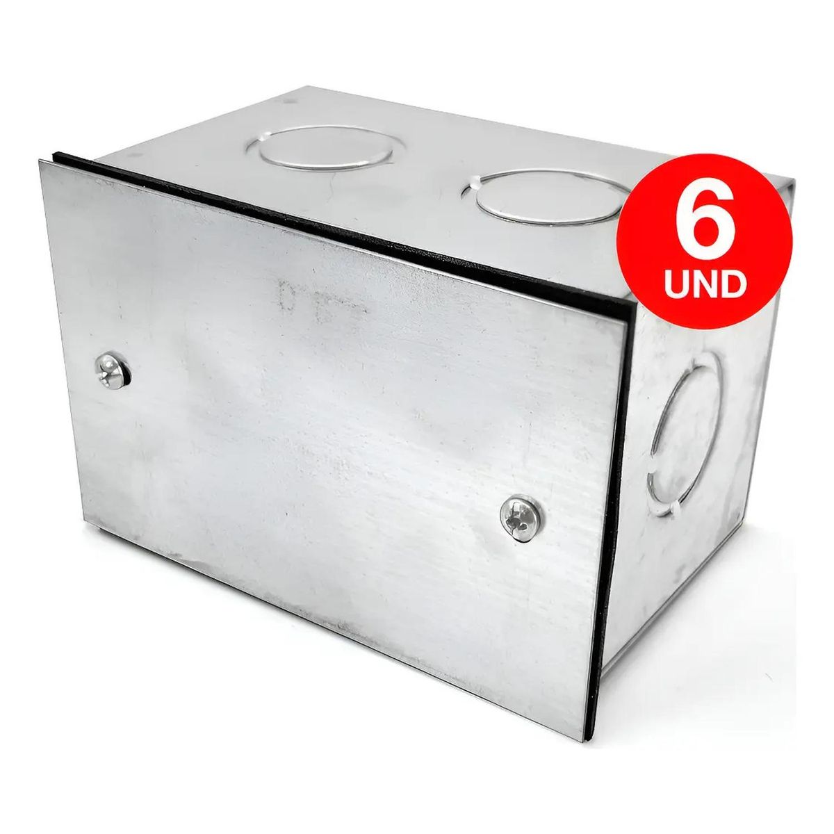DRL - Pack 6 Caja Estanca Metálica Csello Galvanizada 100x65x65mm Galvanizada