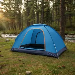 SHOP EHOME BAG - Carpa Camping Para 3 Personas Tejido Polimero Azul Tienda