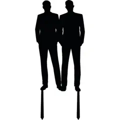 GENERICO - Topper Torta Pareja LGBTQ+ Formal Minimalista MDF Negro 15x15 cm