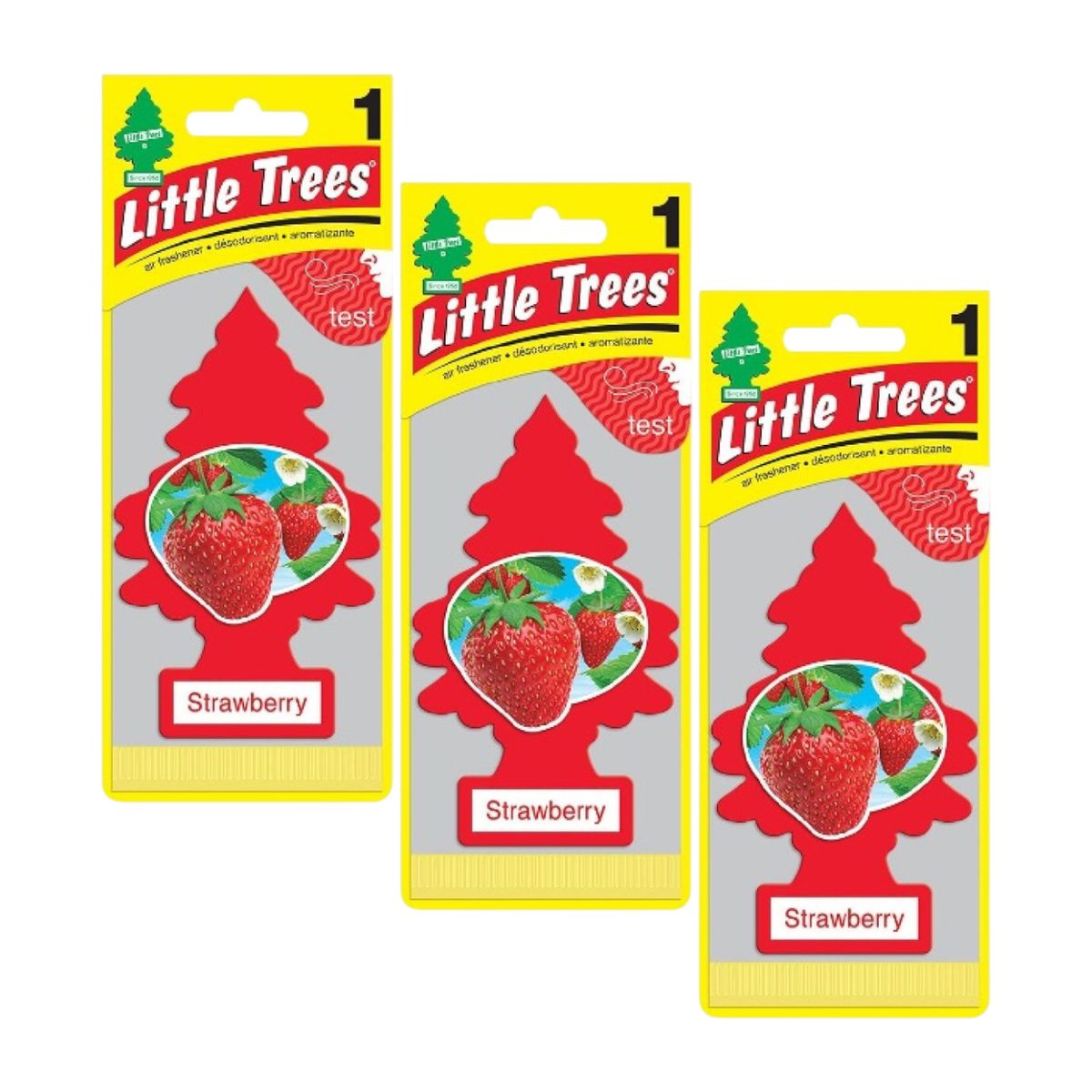 LITTLE TREES - Aromatizante Pino Strawberry Little Trees Pack X 3unid