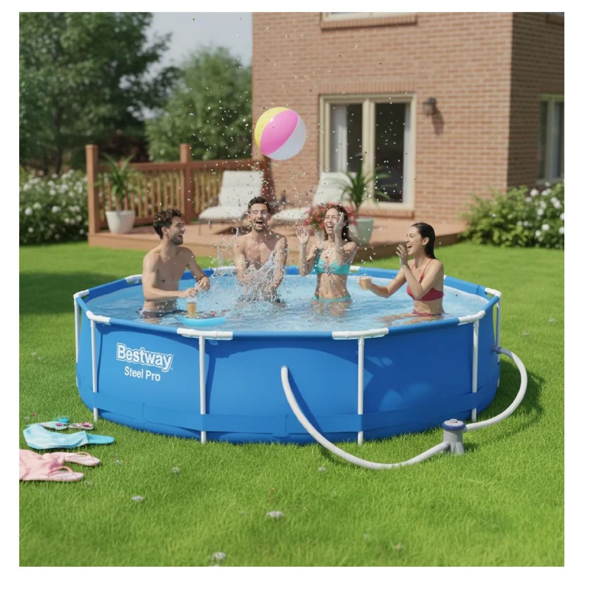 BESTWAY - Piscina Estructural Bestway 305x76cm Con Filtro 4678 Litros
