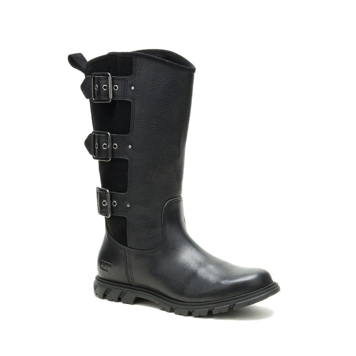 CAT - Bota Cuero Mujer Notion Buckle Negro CAT