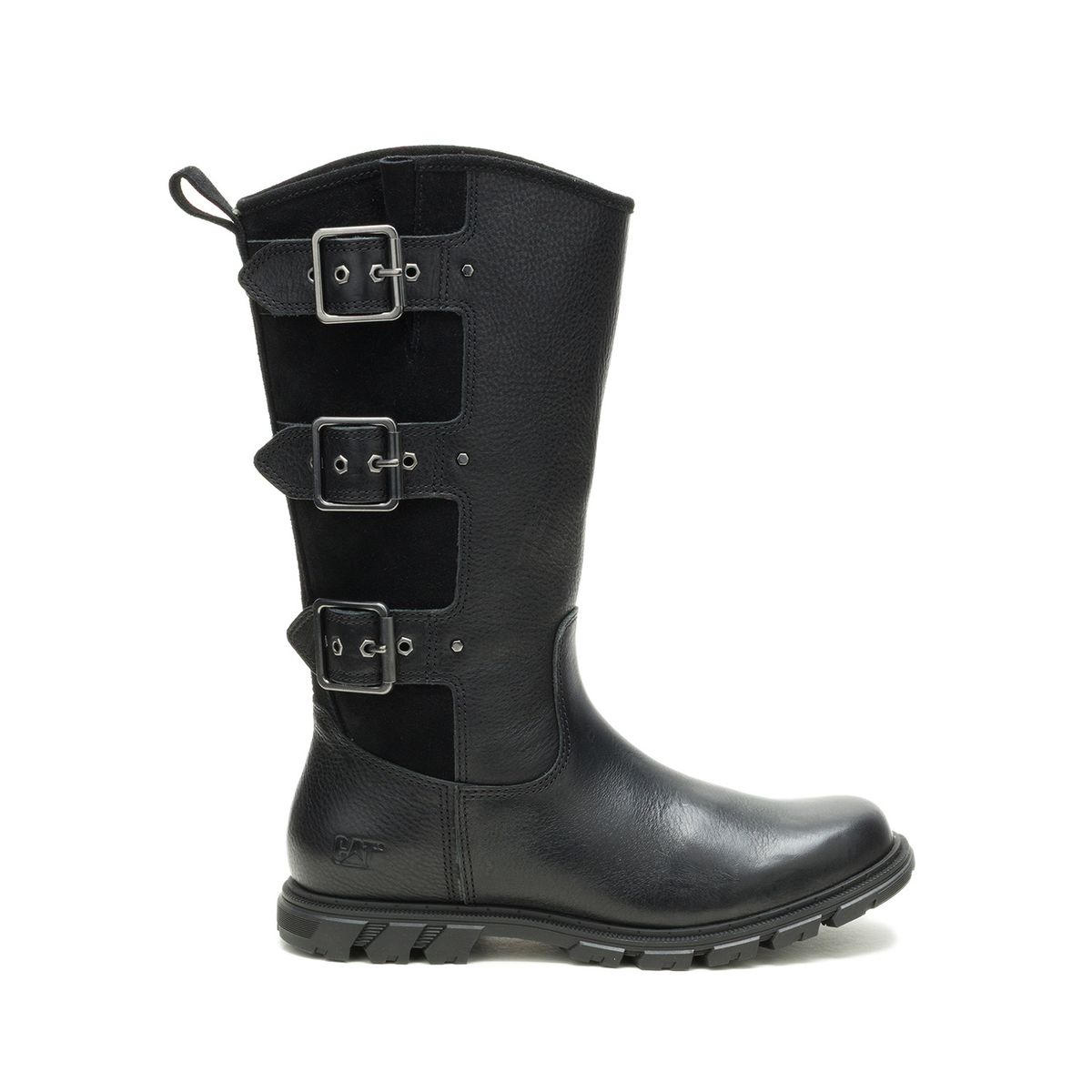 CAT - Bota Cuero Mujer Notion Buckle Negro CAT