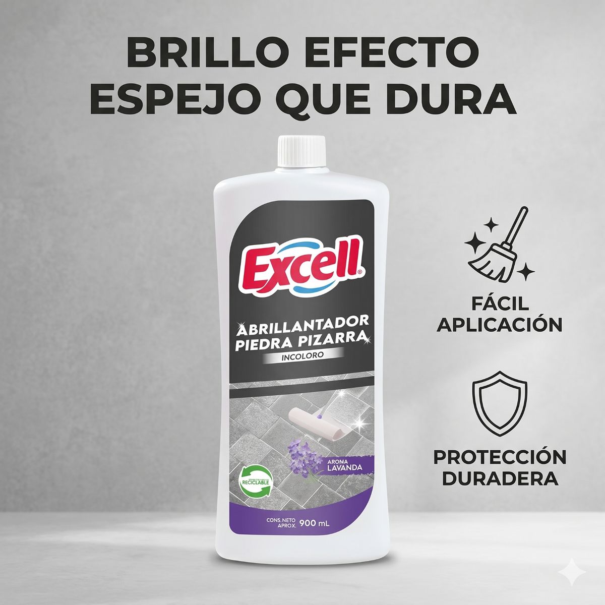 EXCELL - Abrillantador Piedra Pizarra Excell 900ml