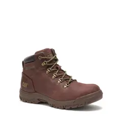 CAT - Botín Cuero Mujer Mae St Wp Café Oscuro