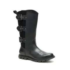 CAT - Bota Cuero Mujer Notion Buckle Negro