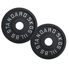 SCORE FIT - Par Discos IRON BLACK 5 Kg / 11 Lbs