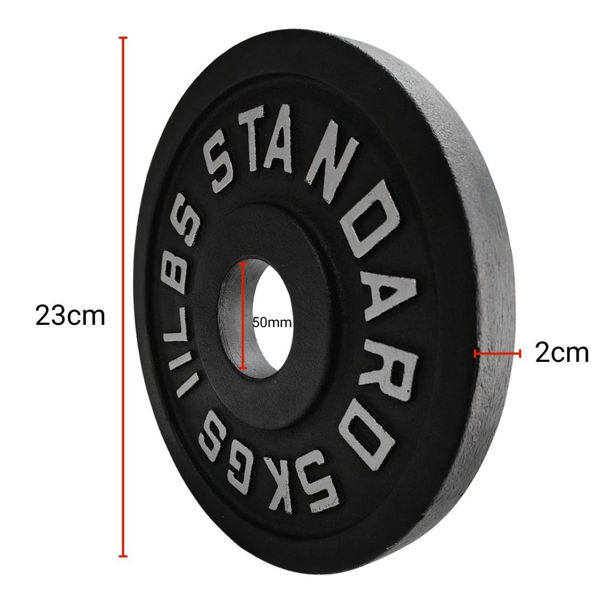 SCORE FIT - Par Discos IRON BLACK 5 Kg / 11 Lbs