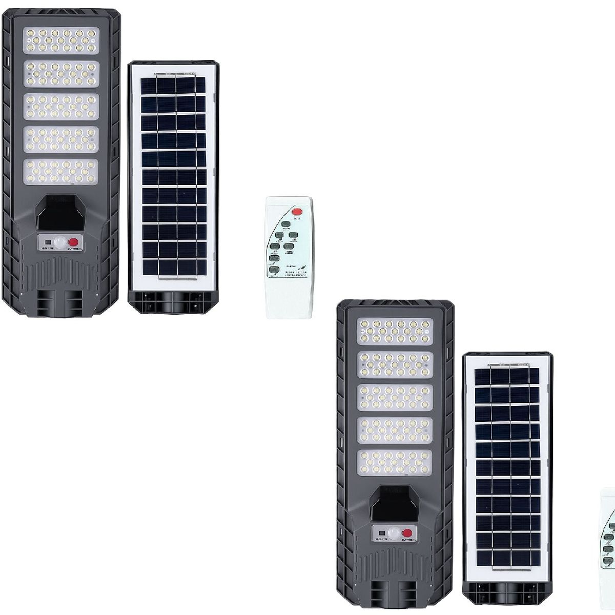 GENERICO - Pack 2 Foco Solar 500W con Sensor Automático control Remoto y  Iluminación Exterior