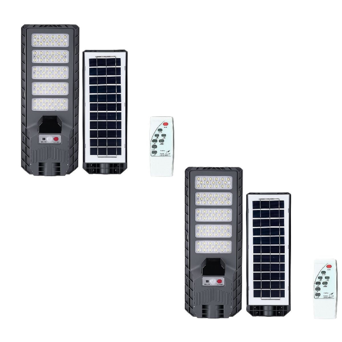 GENERICO - Pack 2 Foco Solar 500W con Sensor Automático control Remoto y  Iluminación Exterior