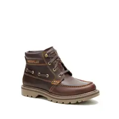 CAT - Botín Cuero Hombre Colorado Boat Mid Café Oscuro