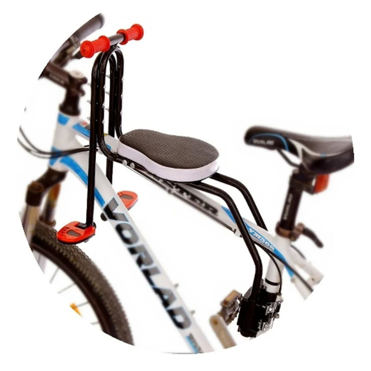 GENERICO - Silla Soporte Asiento Delantero Niños Porta Bebe Bicicleta
