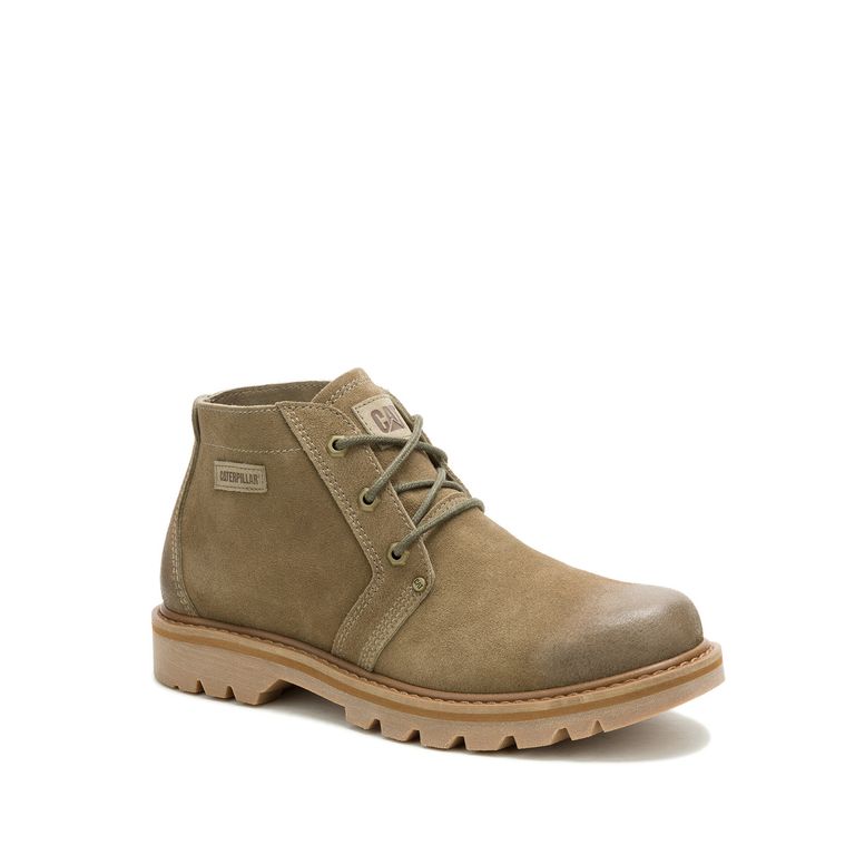 Botín Cuero Hombre Grader Chukka Oliva