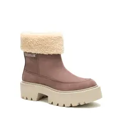 CAT - Botín Cuero Mujer Colorado Max Roll Do Café