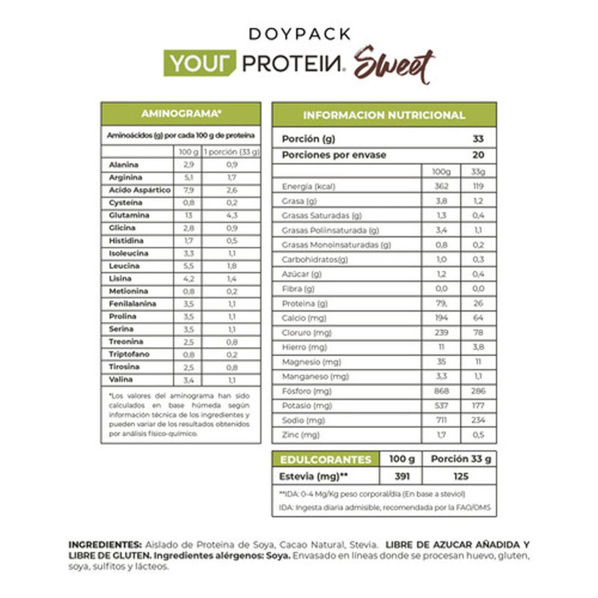 YOUR PROTEIN - Proteina Premium Lets Go Vegan 660 gr Your Protein / Chef Cacao